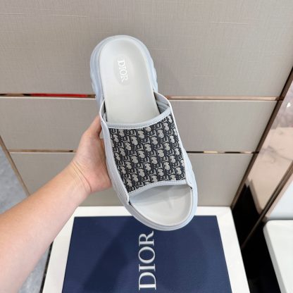 Dior H-Town Series Oblique Thick-soled Slippers - Image 4