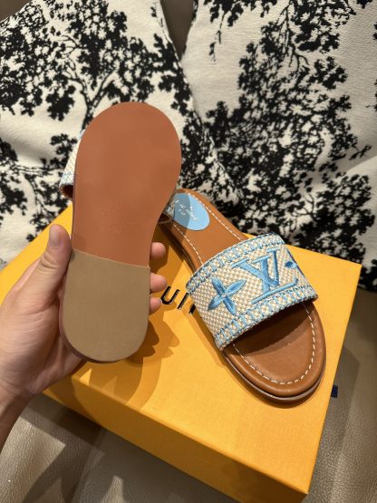 Louis Vuitton New Classic Slippers with Embroidery - Image 4