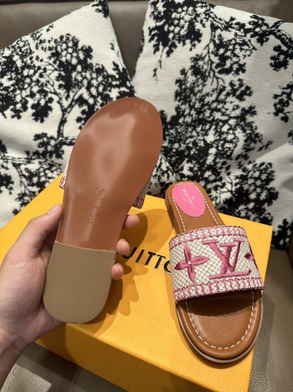 Louis Vuitton New Classic Slippers with Embroidery - Image 4