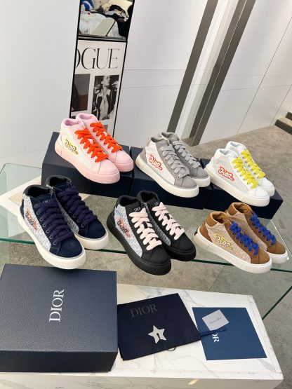 Dior brown high-top sports shoes - Image 5