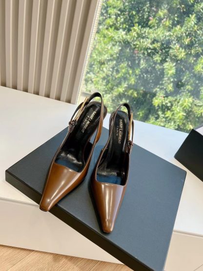 Ysl Lee metallic stiletto high heels - Image 5