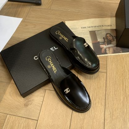 Chanel Early Spring Black Classic Perfect Match Flash Brick Daily Sandals - Image 5