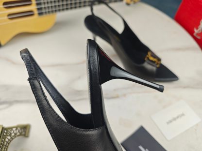Ysl stiletto YSL letter sandals classic high heels - Image 5