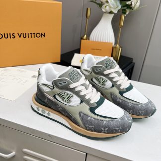 Louis Vuitton breathable diamond mesh sneakers