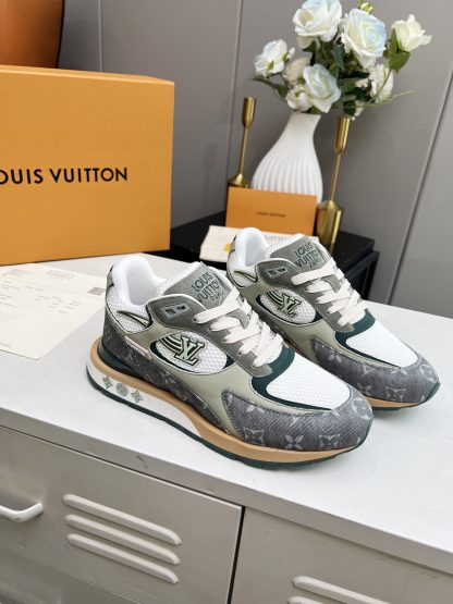 Louis Vuitton breathable diamond mesh sneakers