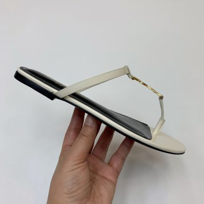 Ysl classic letter buckle flat sandals - Image 5