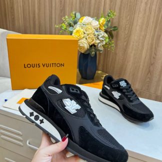 Louis Vuitton breathable diamond mesh sneakers