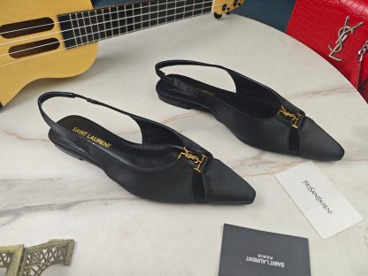 YSL flat-soled YSL logo sandals - Image 5