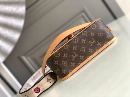 Louis Vuitton old flower apricot vintage bag series DIANE handbag - Image 5