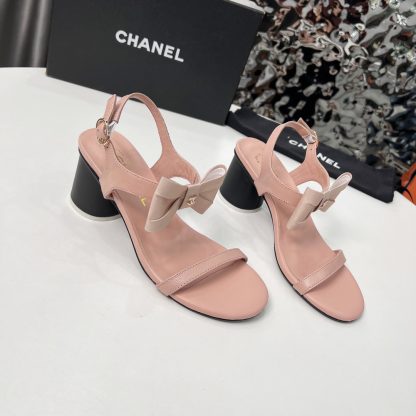 Chanel Early Spring Dance Shoes Collection Pink Delicate Sandals Heel Height 6cm - Image 5