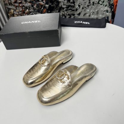 Chanel's golden early spring dancing shoes series new retro feeling half-slippers - Image 5