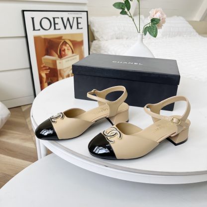 Chanel Spring-Summer Dance Shoes Collection New Apricot Sandals - Image 5