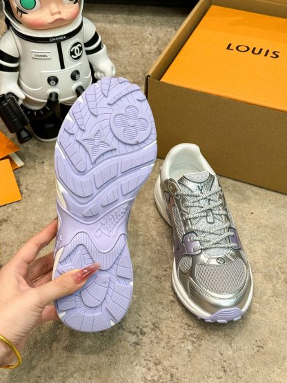 Louis Vuitton Olympia series couples' models Silver Horn King leisure sports shoes running shoes - Image 6