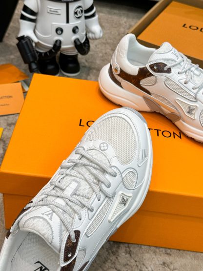 Louis Vuitton Olympia series couples' models Silver Horn King leisure sports shoes running shoes - Image 6
