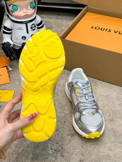 Louis Vuitton Olympia series couples' models Silver Horn King leisure sports shoes running shoes - Image 6