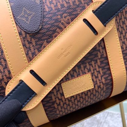 Louis Vuitton checkered nigo collaboration series keepall 50 travel bag - Image 5