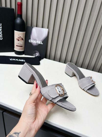Chanel grey elegant ladylike sandals - Image 4
