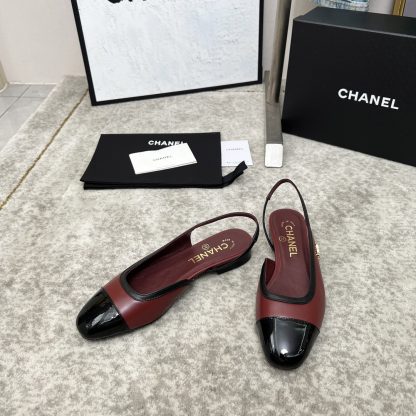 Chanel Spring and Summer Dancing Shoes Series New Red Retro Sandals - Image 5