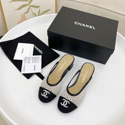 Chanel white hollow spring and summer dancing shoes series new small round head retro sandals - Image 5