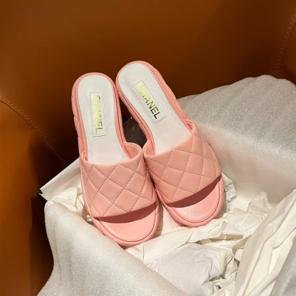 Chanel new style high heel pink sandals, heel height 7.5cm - Image 5