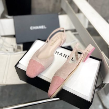 Chanel Fashion Classic Mixed Lambskin Light Pink Flat Sandals - Image 5