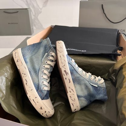 Balenciaga high-top denim casual shoes - Image 5
