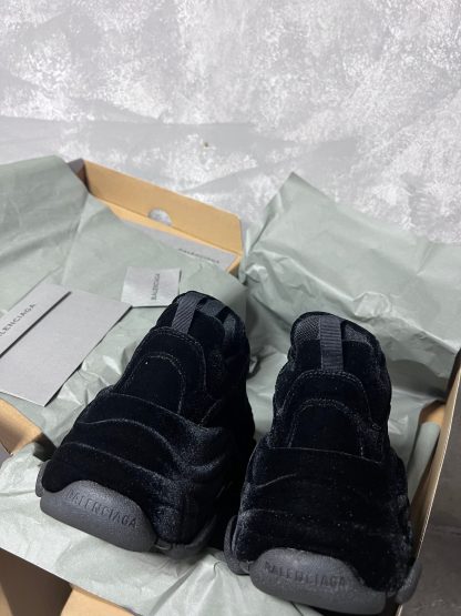 Balenciaga Velvet Fashion Sneakers - Image 5