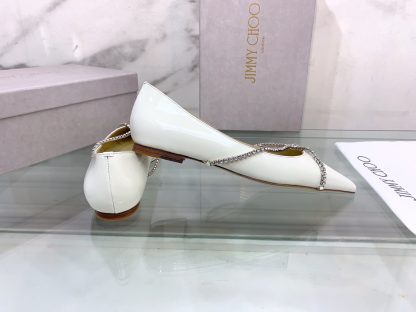 Jimmy Choo rhinestone chain pointed toe flats - Image 5