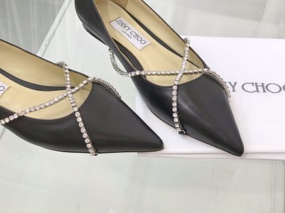 Jimmy Choo rhinestone chain pointed toe flats - Image 5