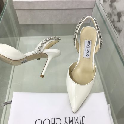 Jimmy Choo sewn rhinestone high-heeled sandals - Image 5
