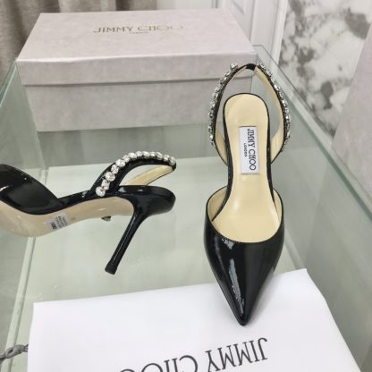Jimmy Choo sewn rhinestone high-heeled sandals - Image 5
