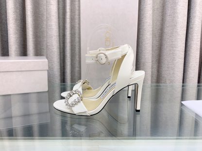 Jimmy Choo Elegant C-buckle rhinestone high heels - Image 5