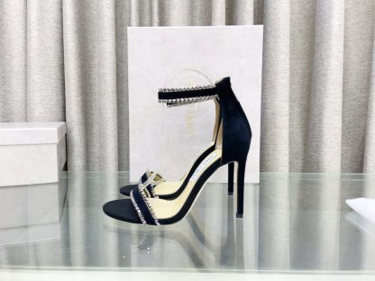 Jimmy Choo classic diamond buckle fashionable high-heeled sandals - Image 5