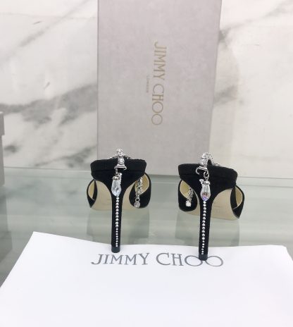 Jimmy Choo crystal chain high heels - Image 5
