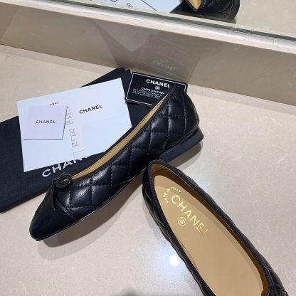 Chanel fashion item black elegant exquisite ballet shoes - Image 5