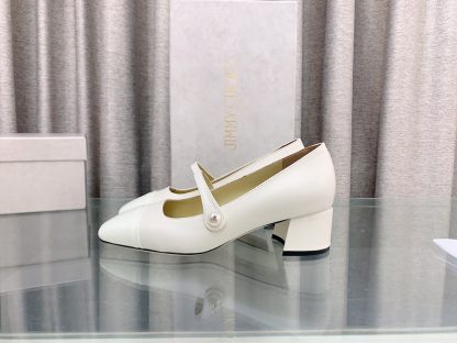 Jimmy Choo New Mary Jane Block Heel Pumps - Image 5