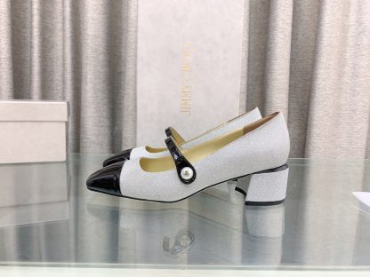Jimmy Choo New Mary Jane Block Heel Pumps - Image 5