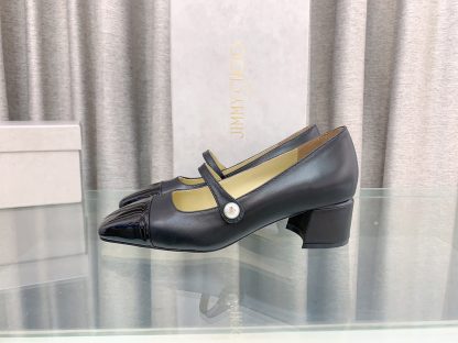 Jimmy Choo New Mary Jane Block Heel Pumps - Image 5