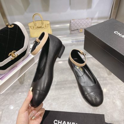 Chanel Comfort Classic Black Almond with Mary Jane Shoes - Image 5