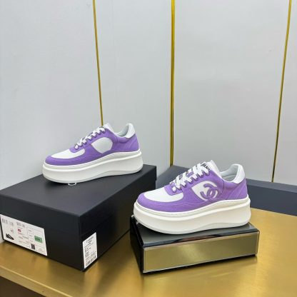 Chanel purple casual versatile sneakers - Image 5
