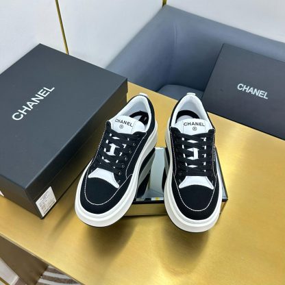 Chanel black casual versatile sneakers - Image 5