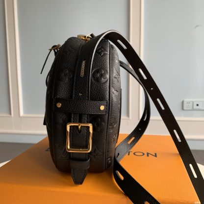 Louis Vuitton 52294 full leather embossed tag round box bag - Image 5