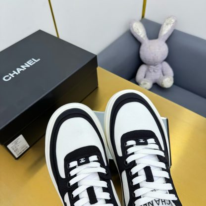 Chanel black and white casual versatile sports shoes - Image 5