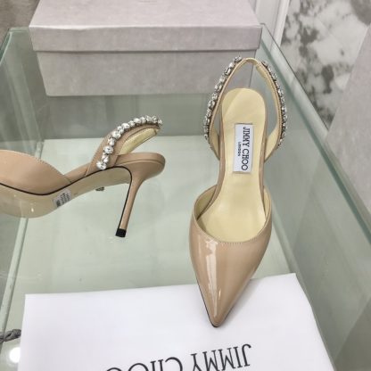 Jimmy Choo sewn rhinestone high-heeled sandals - Image 5