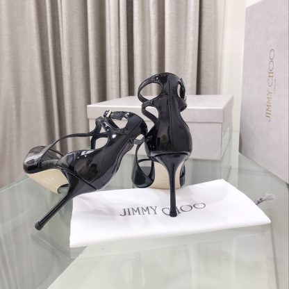 Jimmy Choo stylish square head high heels - Image 5