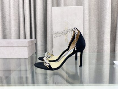 Jimmy Choo rhinestone chain high heels - Image 5