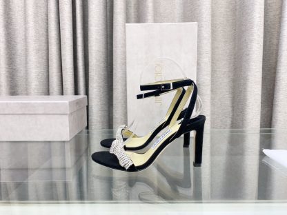 Jimmy Choo rhinestone ankle strap high heels - Image 5