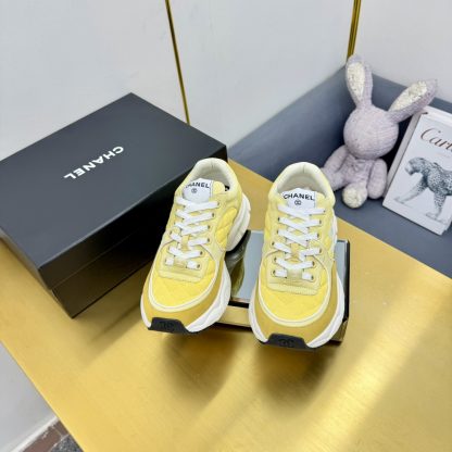 Chanel yellow classic sports casual shoes for men and women - Image 5