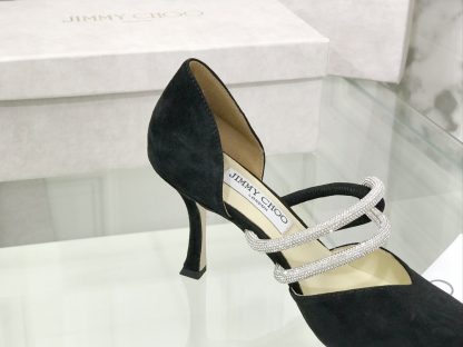 Jimmy Choo new hollow rhinestone high heels shoes - Image 5