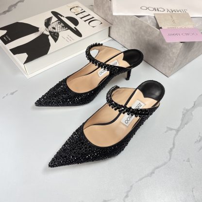 Jimmy Choo diamond black high heels - Image 6